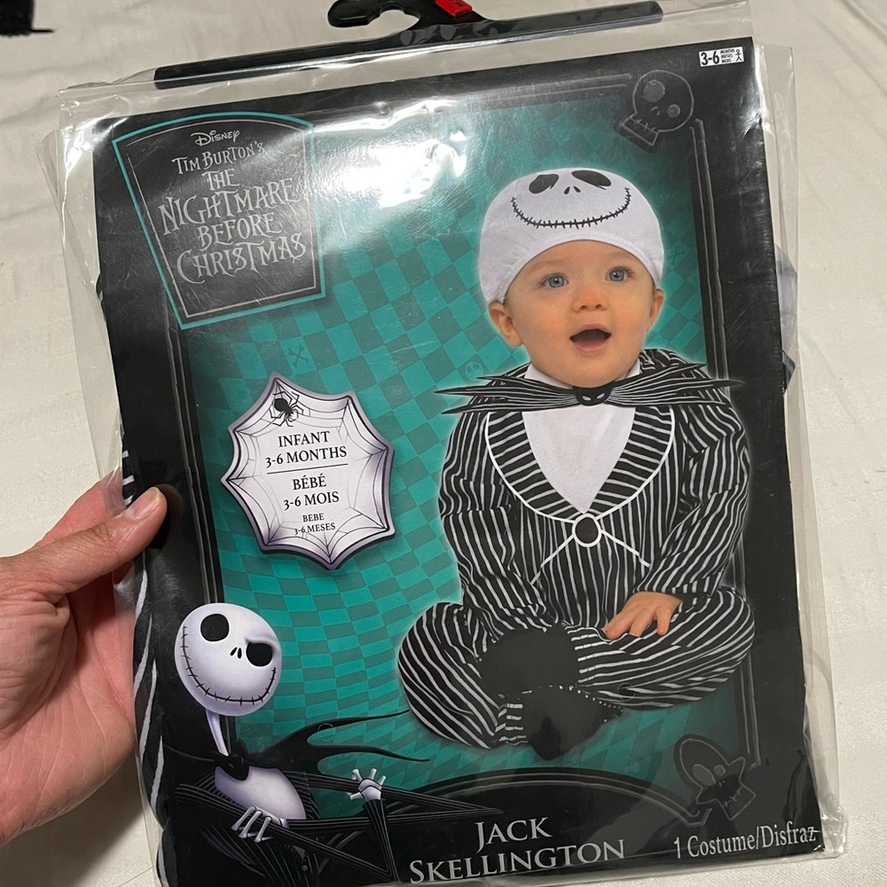 NIP Baby Disney Jack Skellington Nightmare Before Christmas Halloween costume